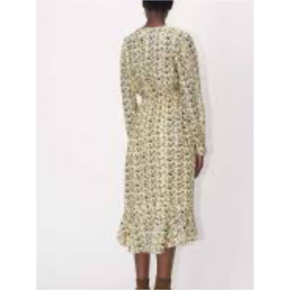 Tiger of Sweden Cream Speckled Long Sleeve Midi Dress size 36 ( small) - Picture 5 of 8